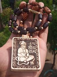 Original & Natural Wood Tulsi Kanthi Mala With Hanuman ji Locket Pendant (Pack of 2)