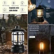 LED Camping Light, Type-c Rechargeable Outdoor Waterproof Torch